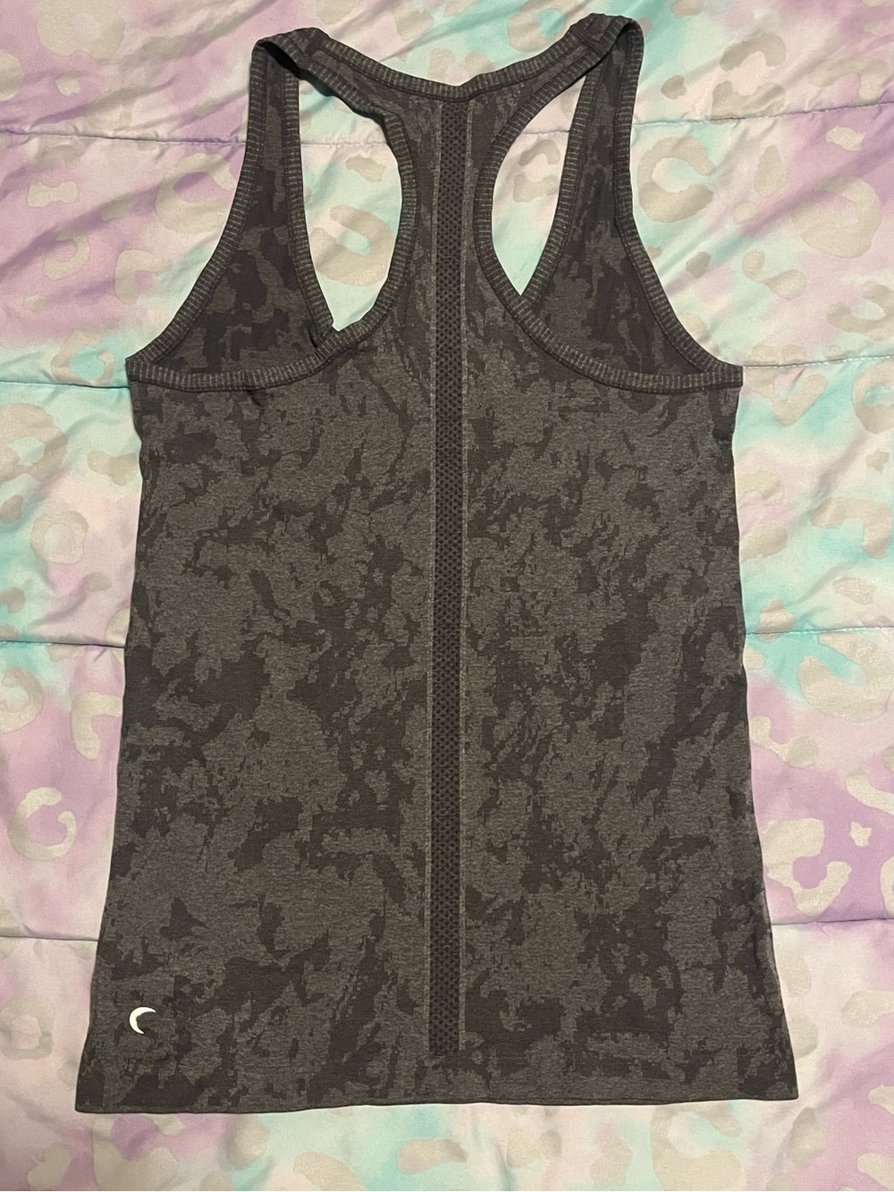 ZYIA Charcoal Patterned Racerback Tank - Picture 2 of 3